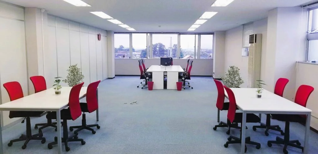 The first rented office